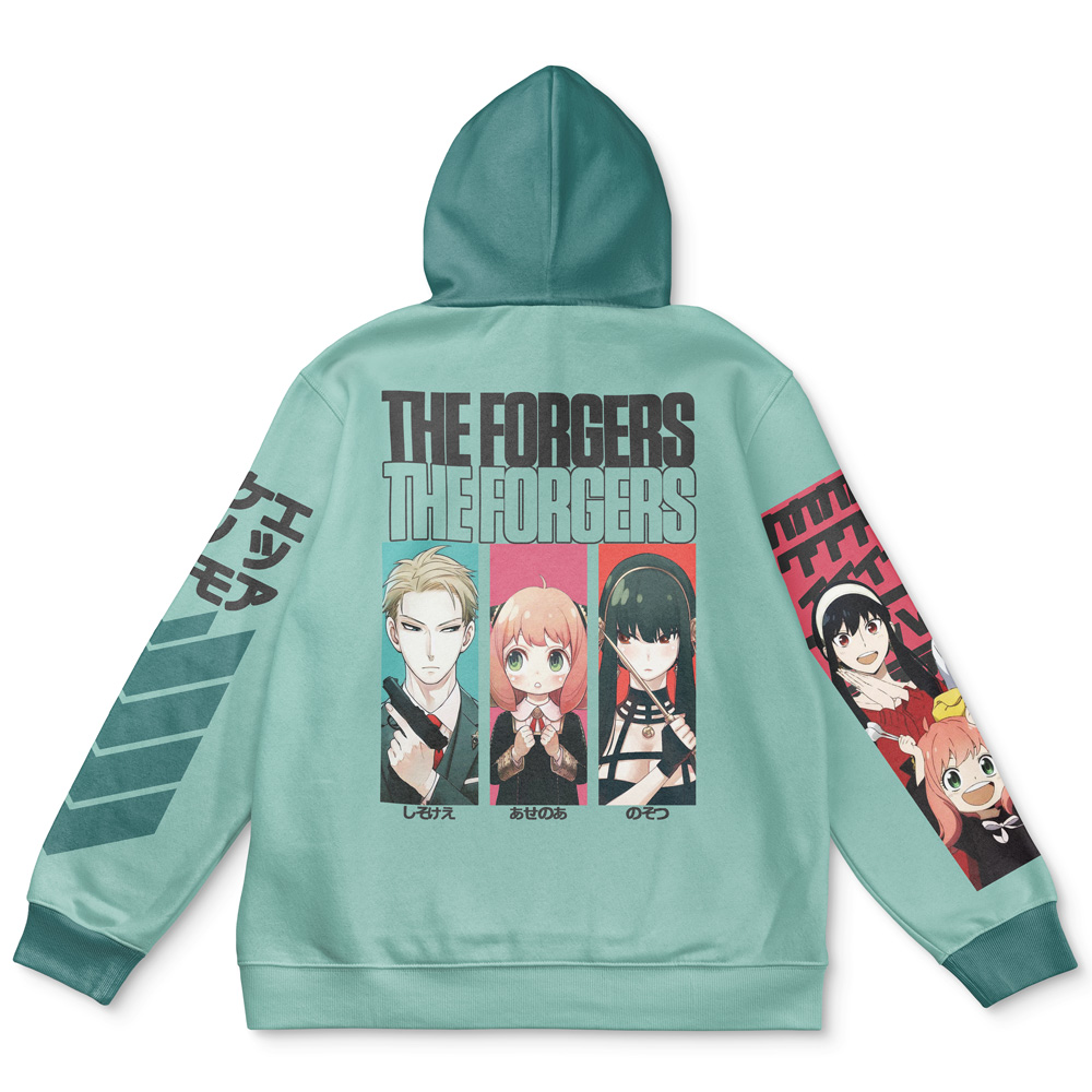 forgers Flat Hoodie back - Spy x Family Merch